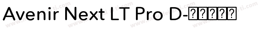 Avenir Next LT Pro D字体转换